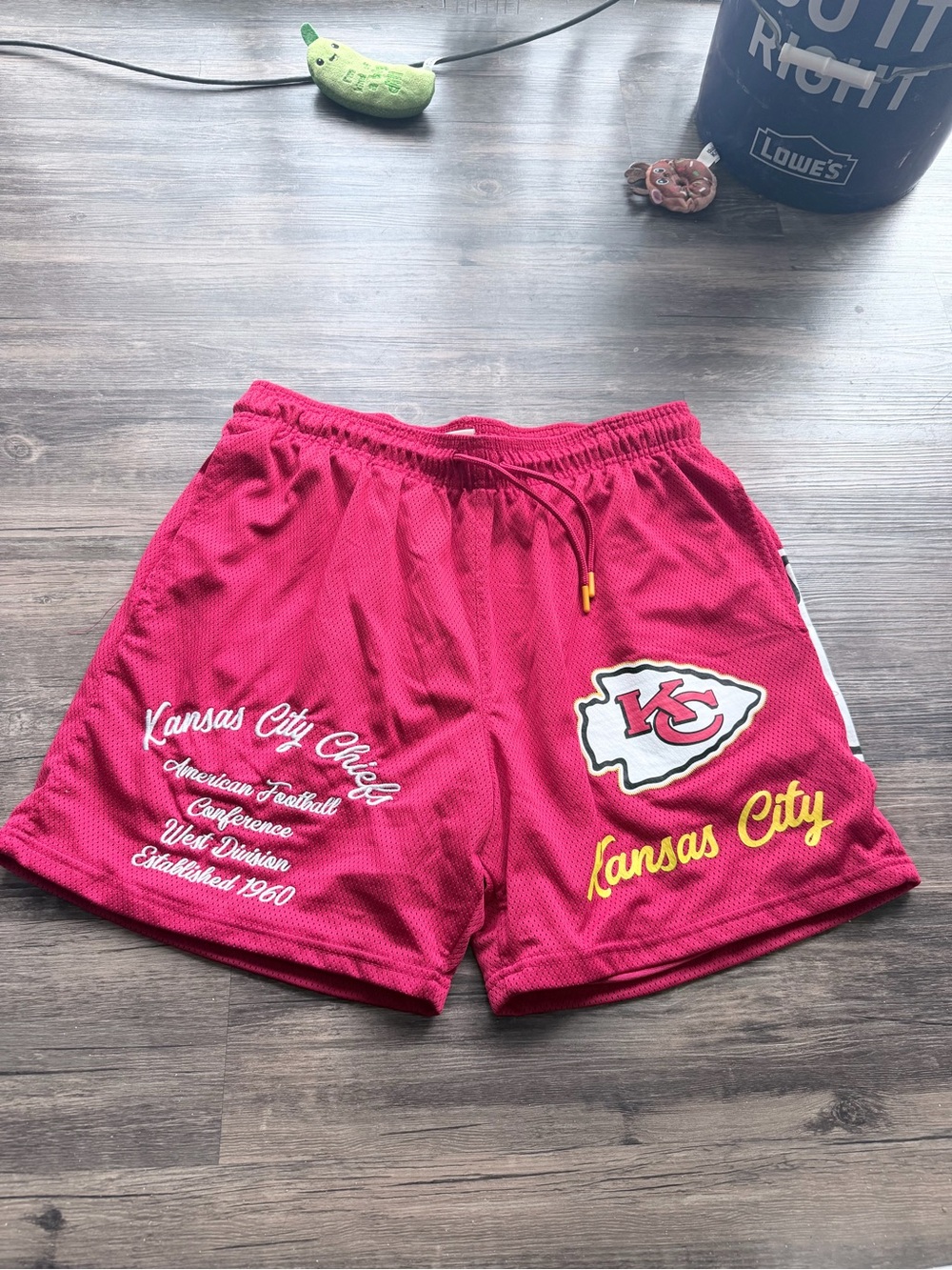 Kansas City Chiefs Red Men's Athletic Shorts